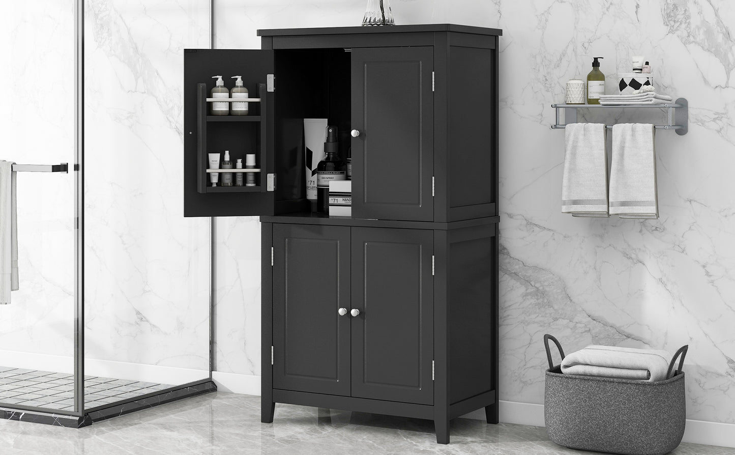 Mueble de almacenamiento para el suelo del baño