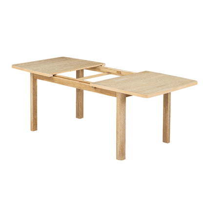 Juego de mesa de comedor extensible (9 piezas)