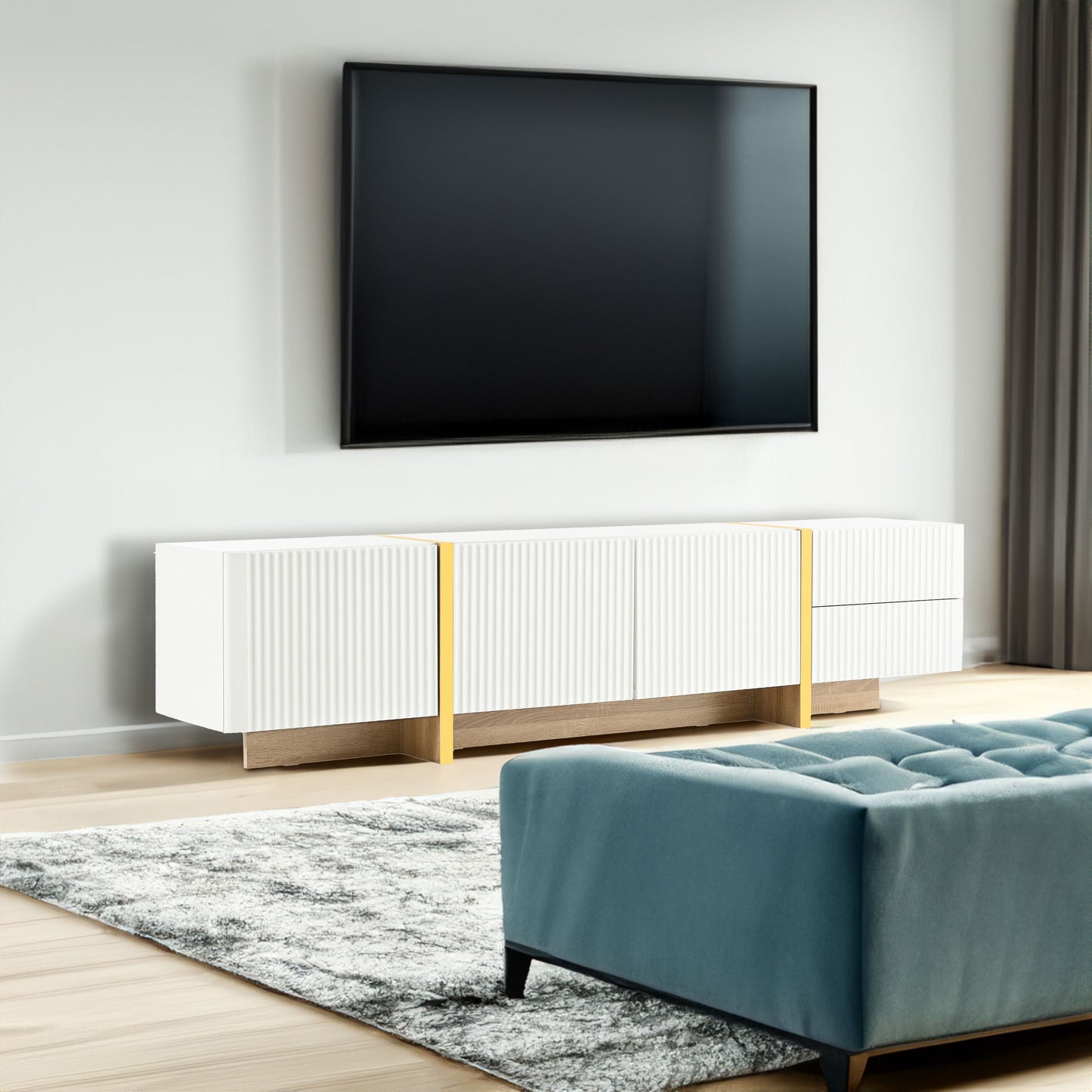 Mueble de TV de lujo.