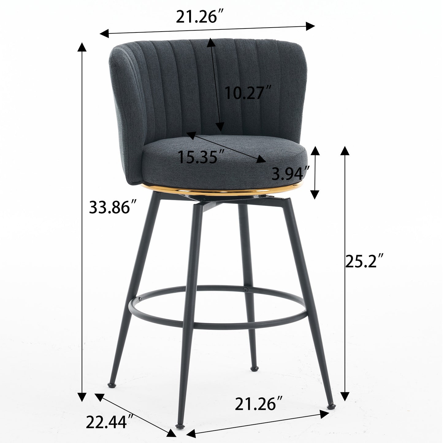 Taburete de bar (juego de 2)