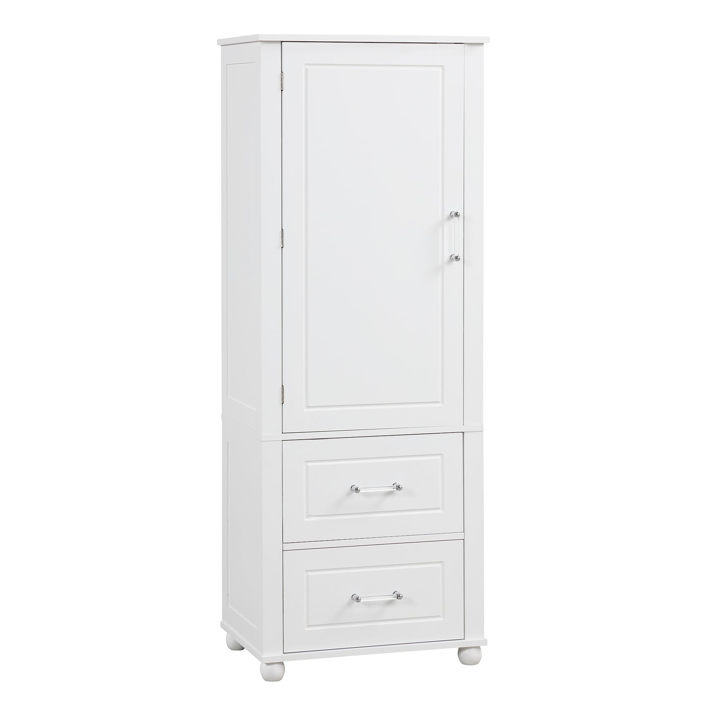 Large bathroom storage cabinet.