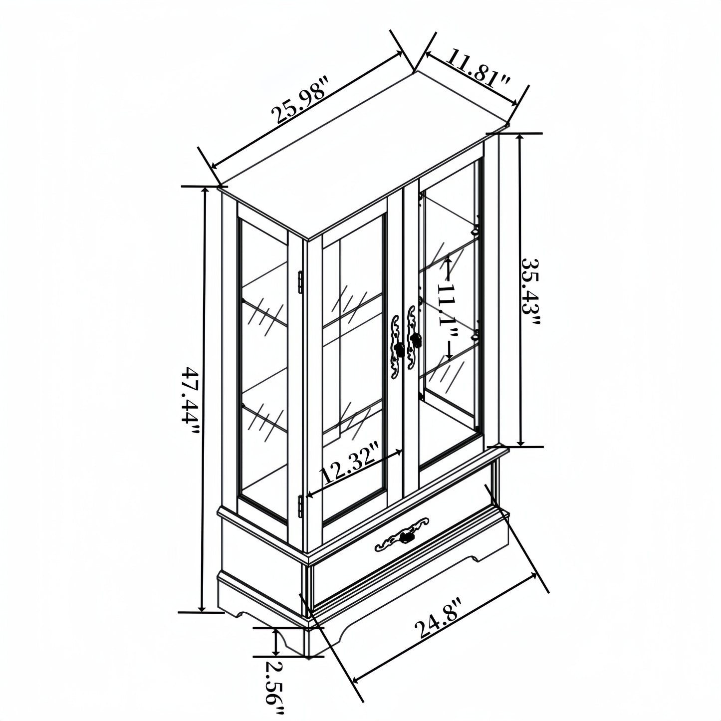 Meuble vitrine.