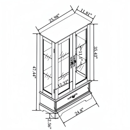 Meuble vitrine.