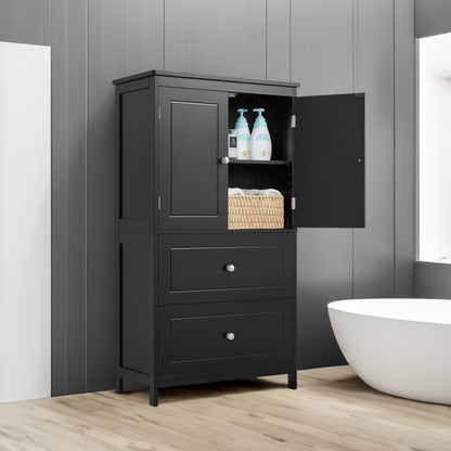 Mueble de baño almacenaje, mueble con dos puertas y cajones, balda regulable.