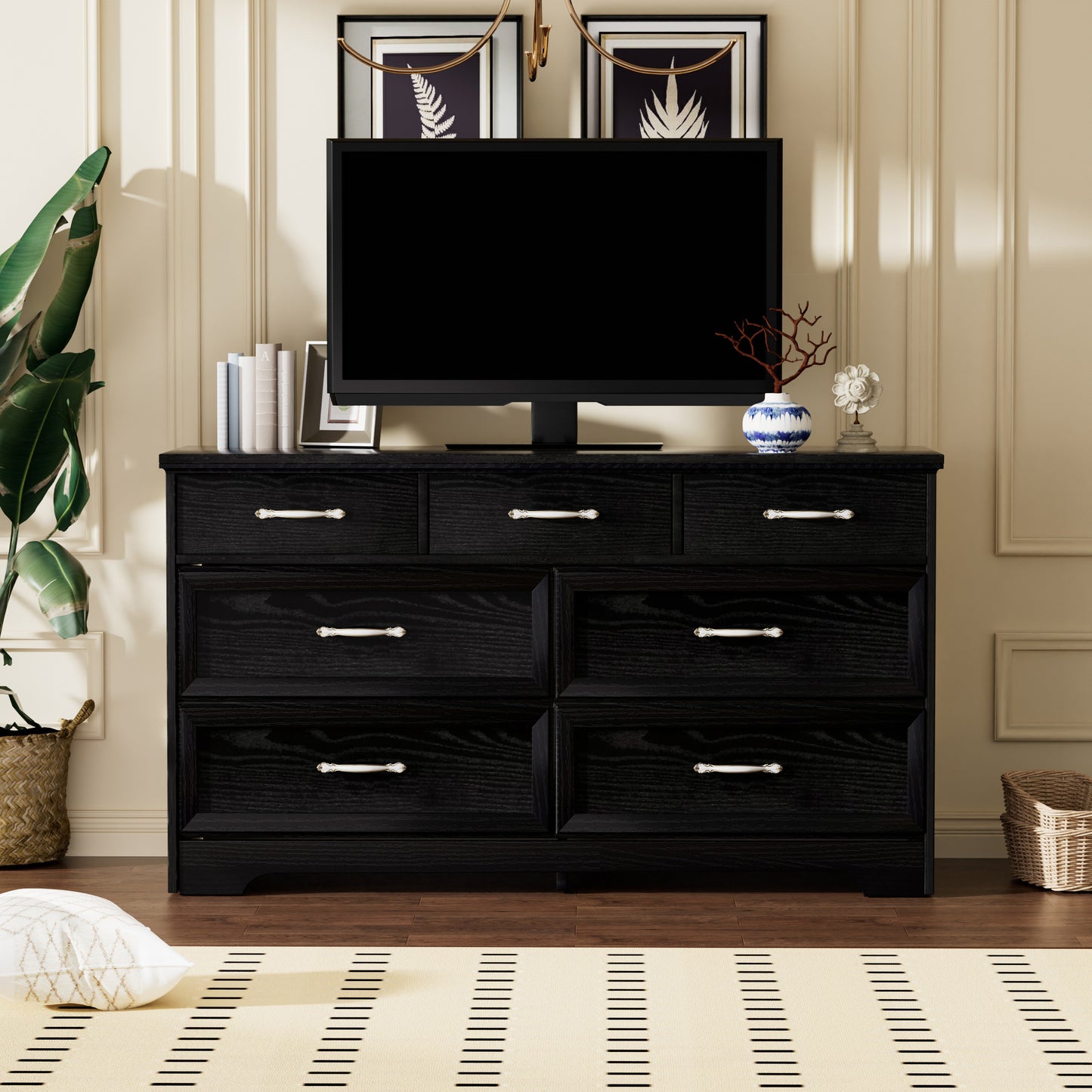 7-drawer chest of drawers.