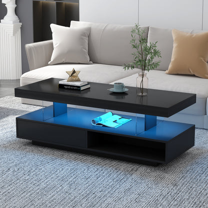 Table basse avec LED intégré