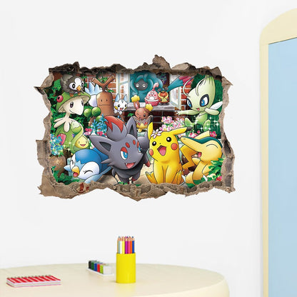 Autocollant mural 3D (Pokémon)