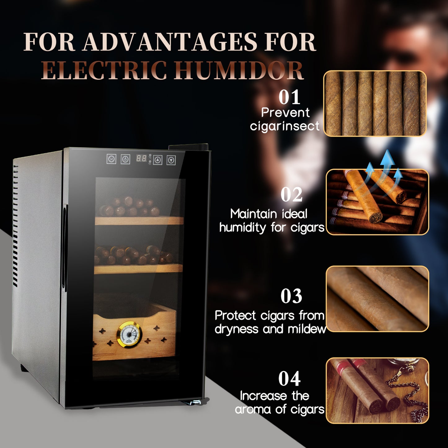 Electric humidor.