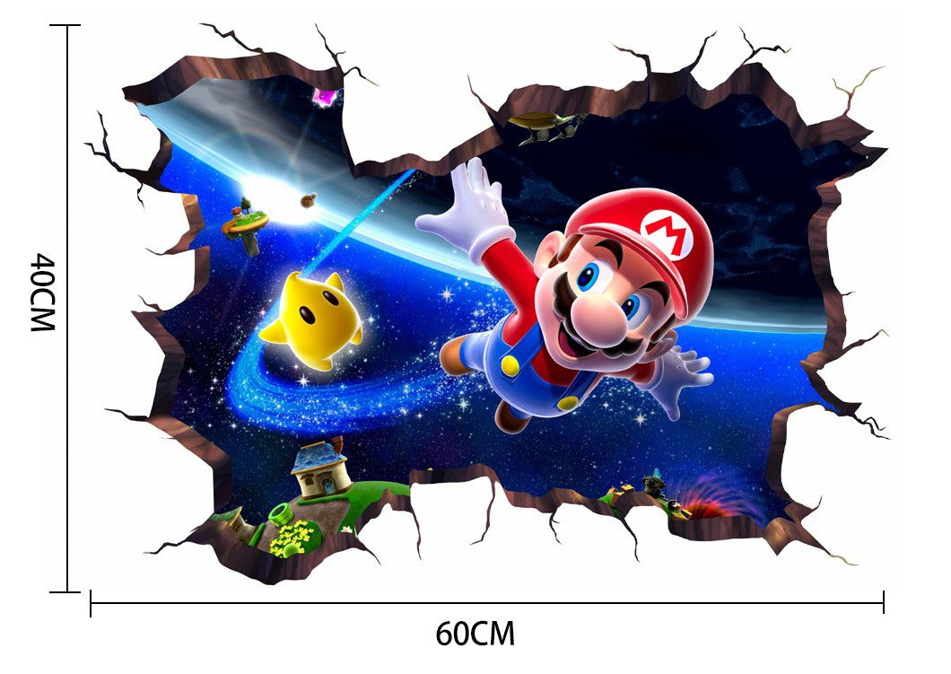 Autocollant mural (Mario et Sonic)