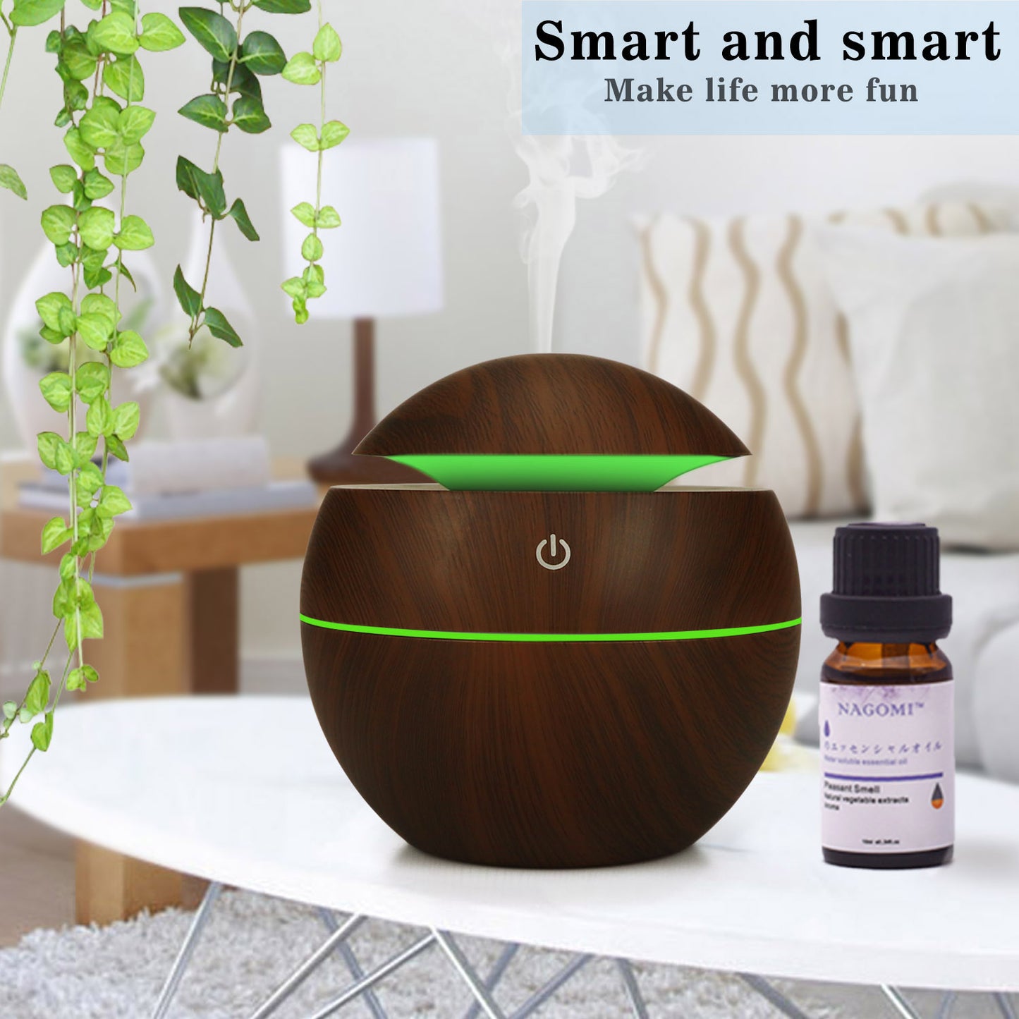 USB humidifier + aromatherapy.