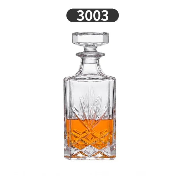 Décanteur de whisky en cristal, sans plomb, 750 ml