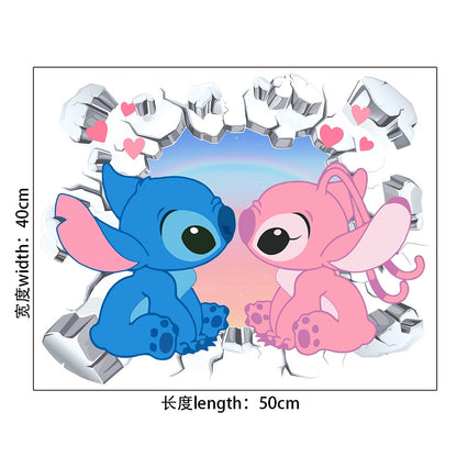 Autocollant mural (Lilo & Stitch)