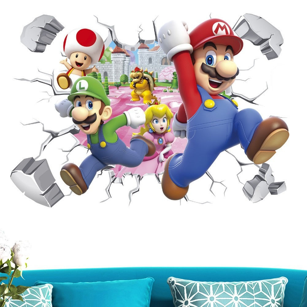 Wall sticker (mario and sonic)