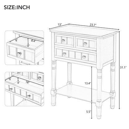 Table console en bois