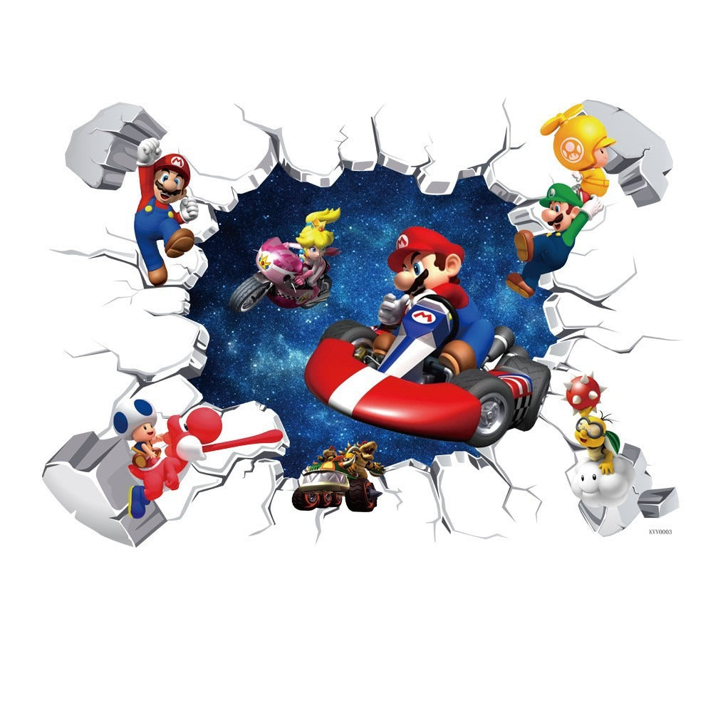 Wall sticker (mario and sonic)