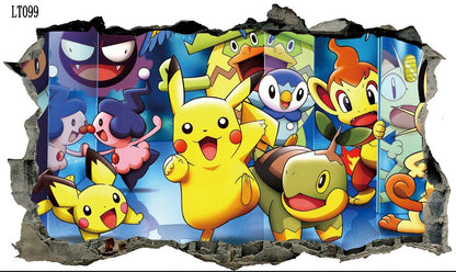 Autocollant mural 3D (Pokémon)