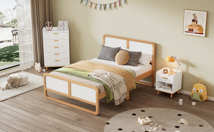 Solid Wood Platform Bed (Queen)