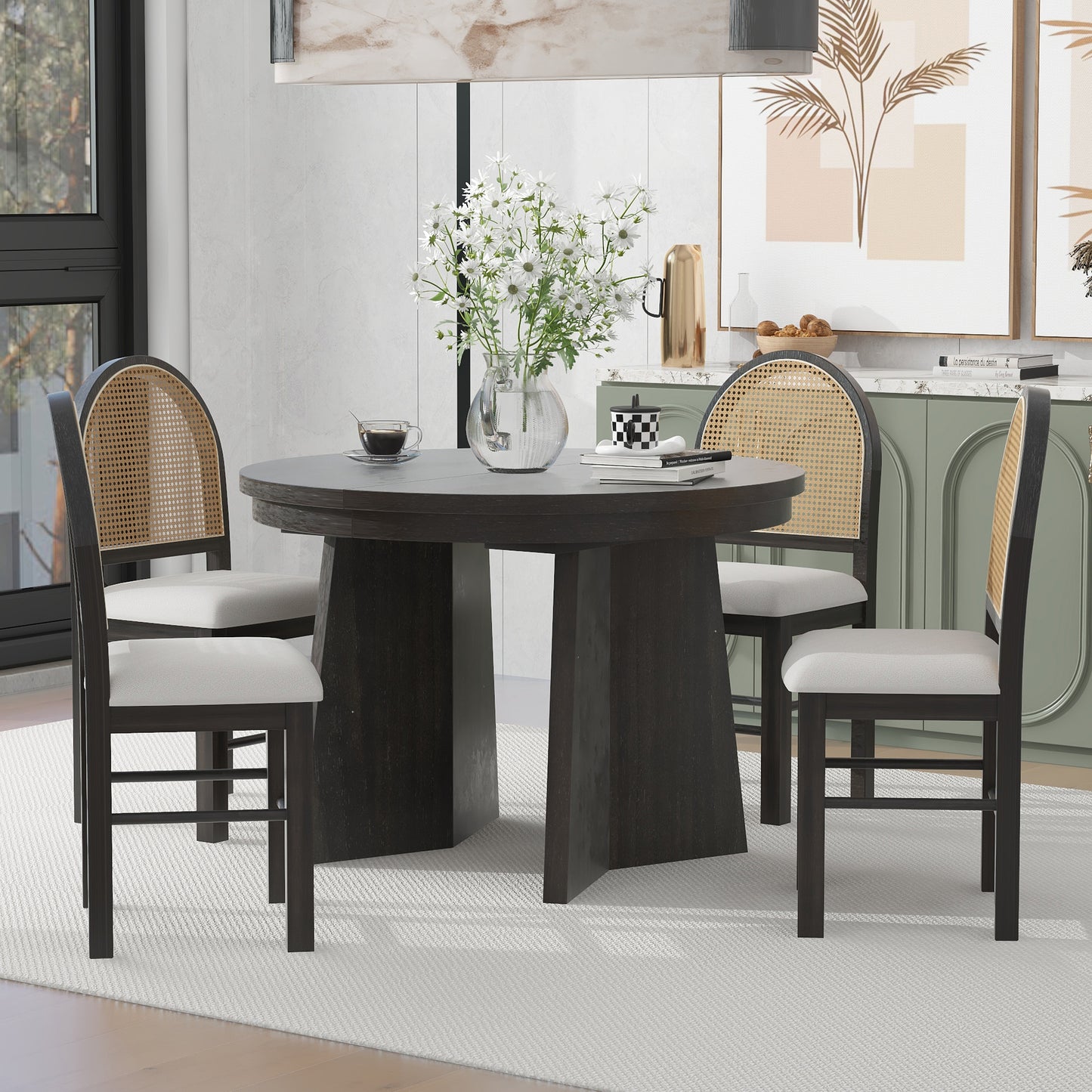 5 piece dining table set.