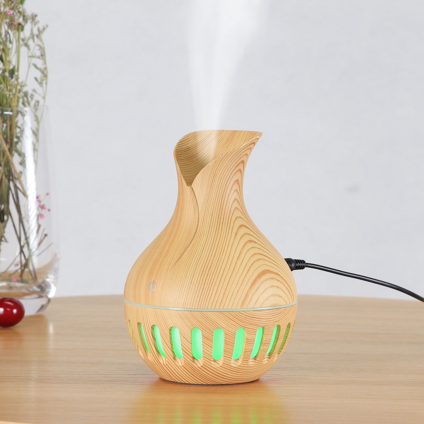 New Hollow Wooden Humidifier (USB)