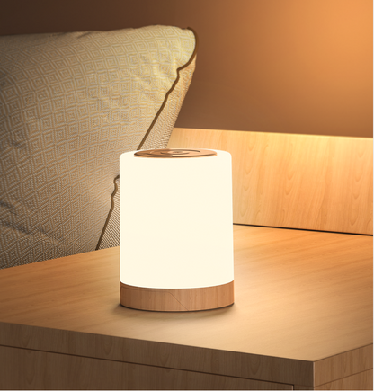 Touch lamp with multiple color choices 