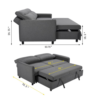 3 in 1 modern sofa bed.