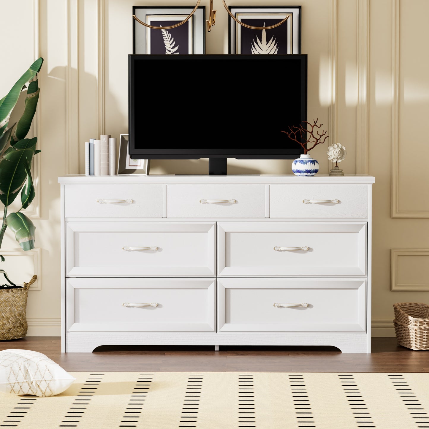 7-drawer chest of drawers.