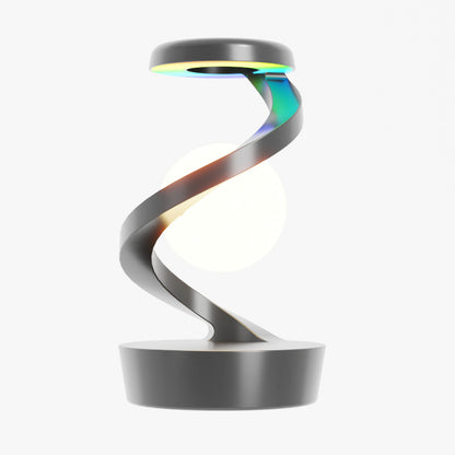 Floating and rotating table lamp in the air with RGB LED solar lamp