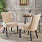 Set of two upholstered chairs.