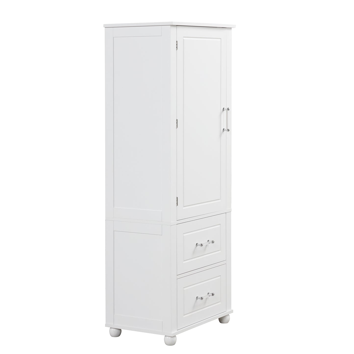 Large bathroom storage cabinet.