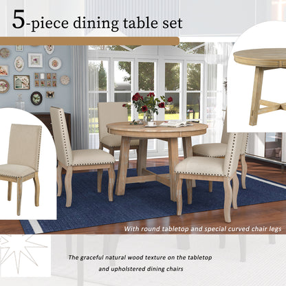 Round table set (5 pieces)