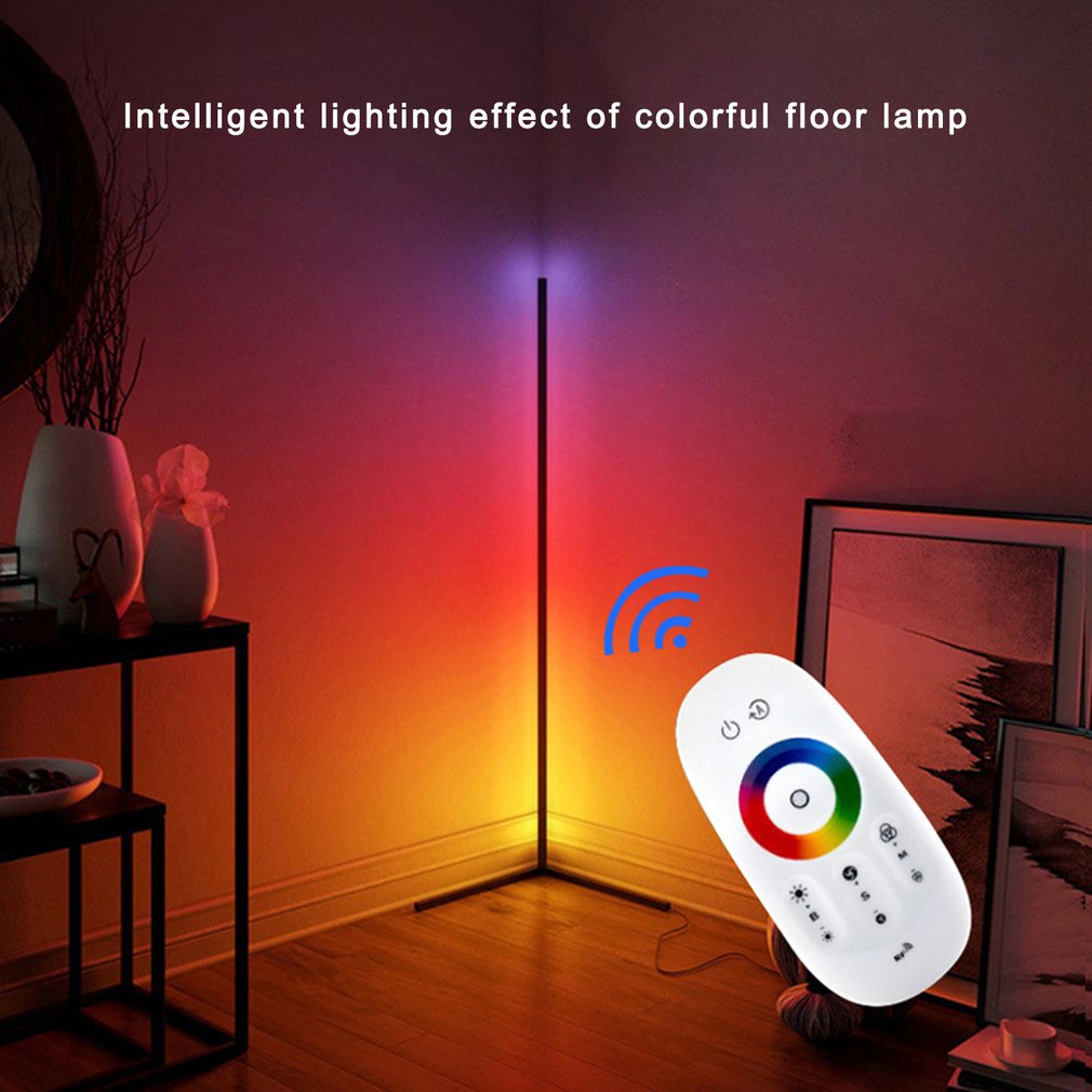 Lampe de plancher triangle RGB sectionnelle (LED)