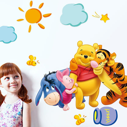 Autocollants de mur de chambre d'enfants (winnie)