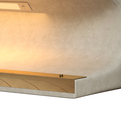 Ottoman with LED sensor light.