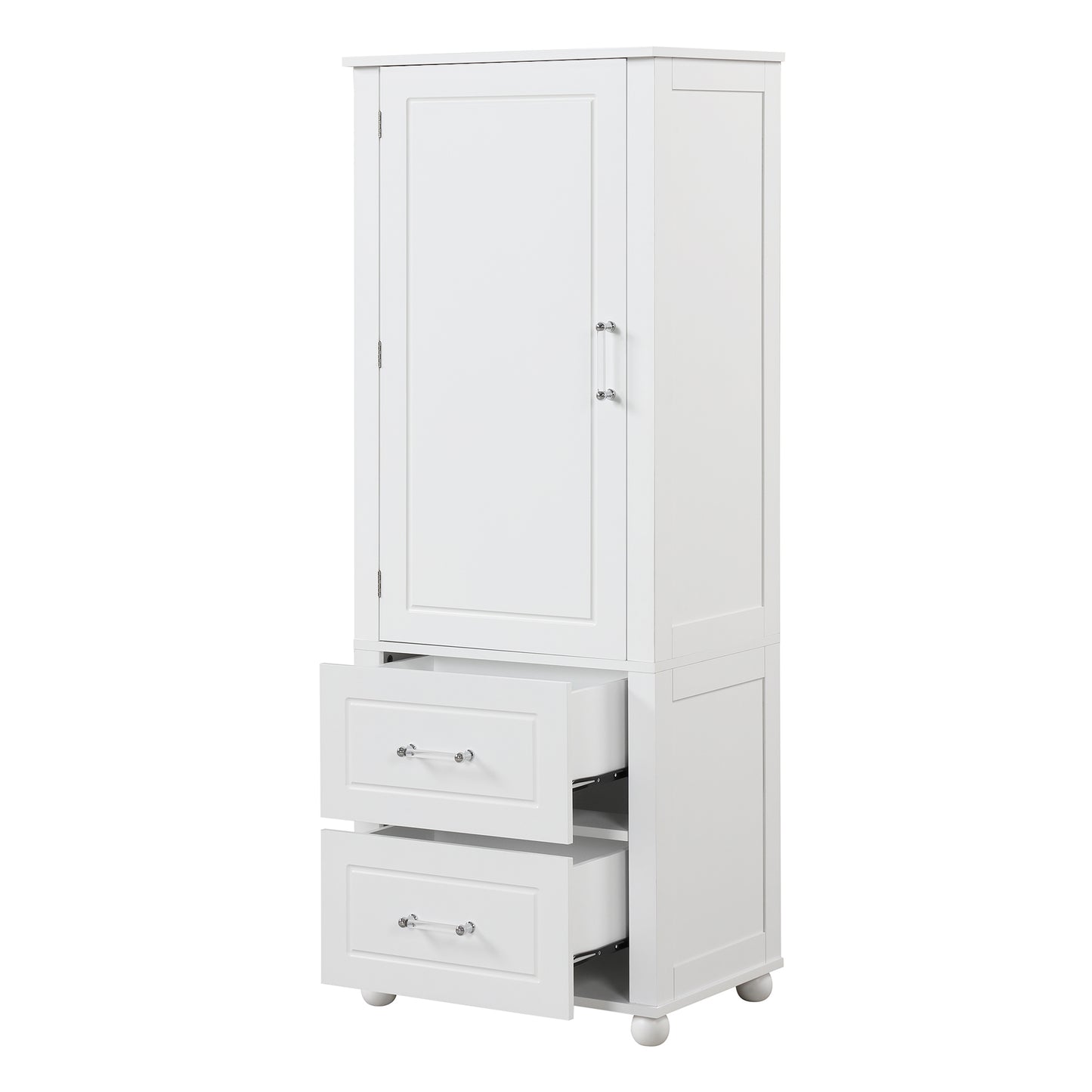 Large bathroom storage cabinet.