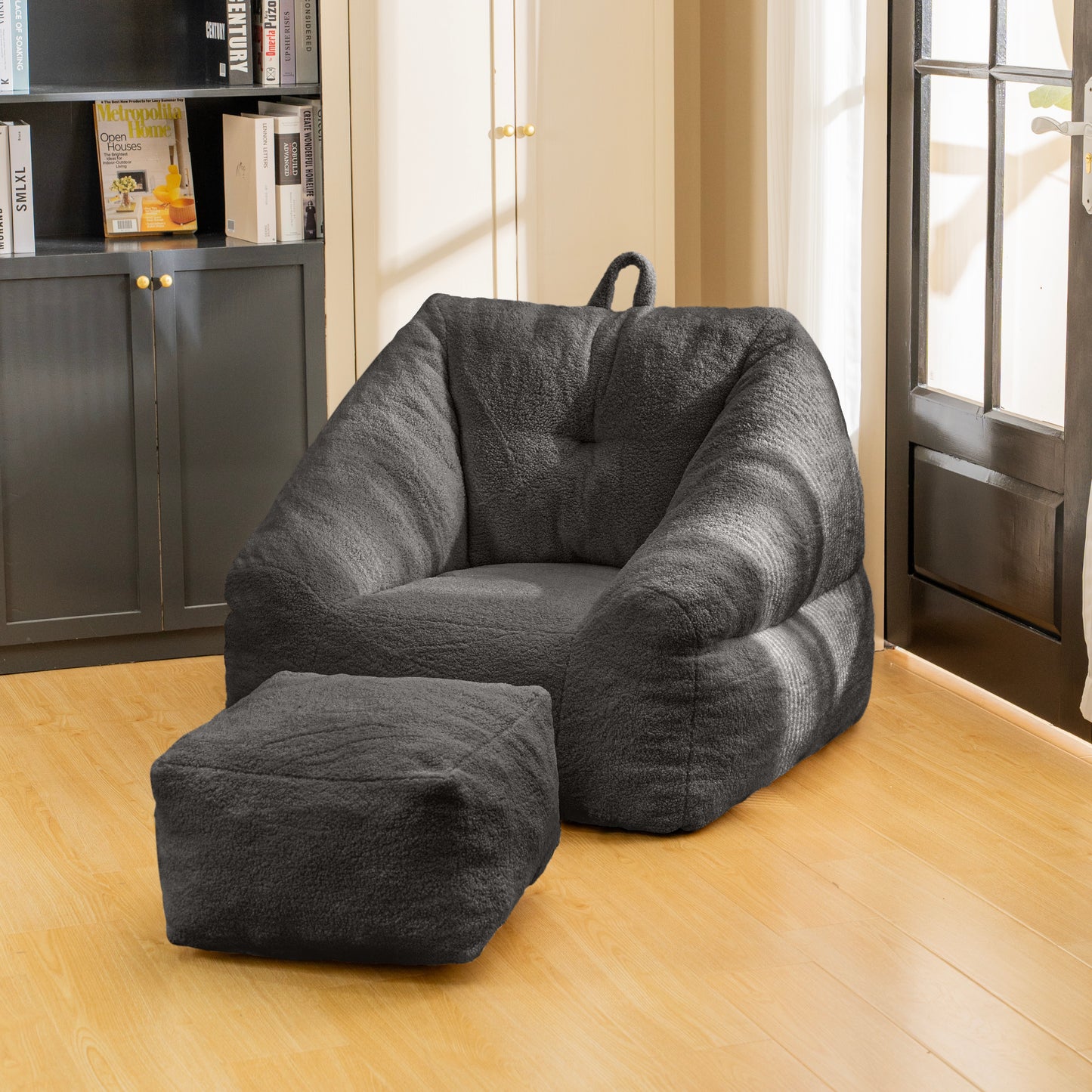 Fauteuil poire en tissu