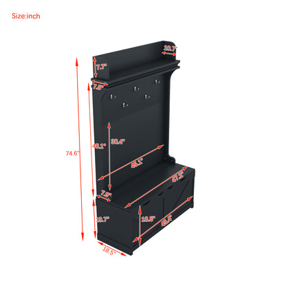 Entrance furniture with drawers and 5 hooks.