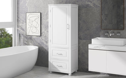 Large bathroom storage cabinet.