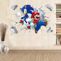 Wall sticker (mario and sonic)