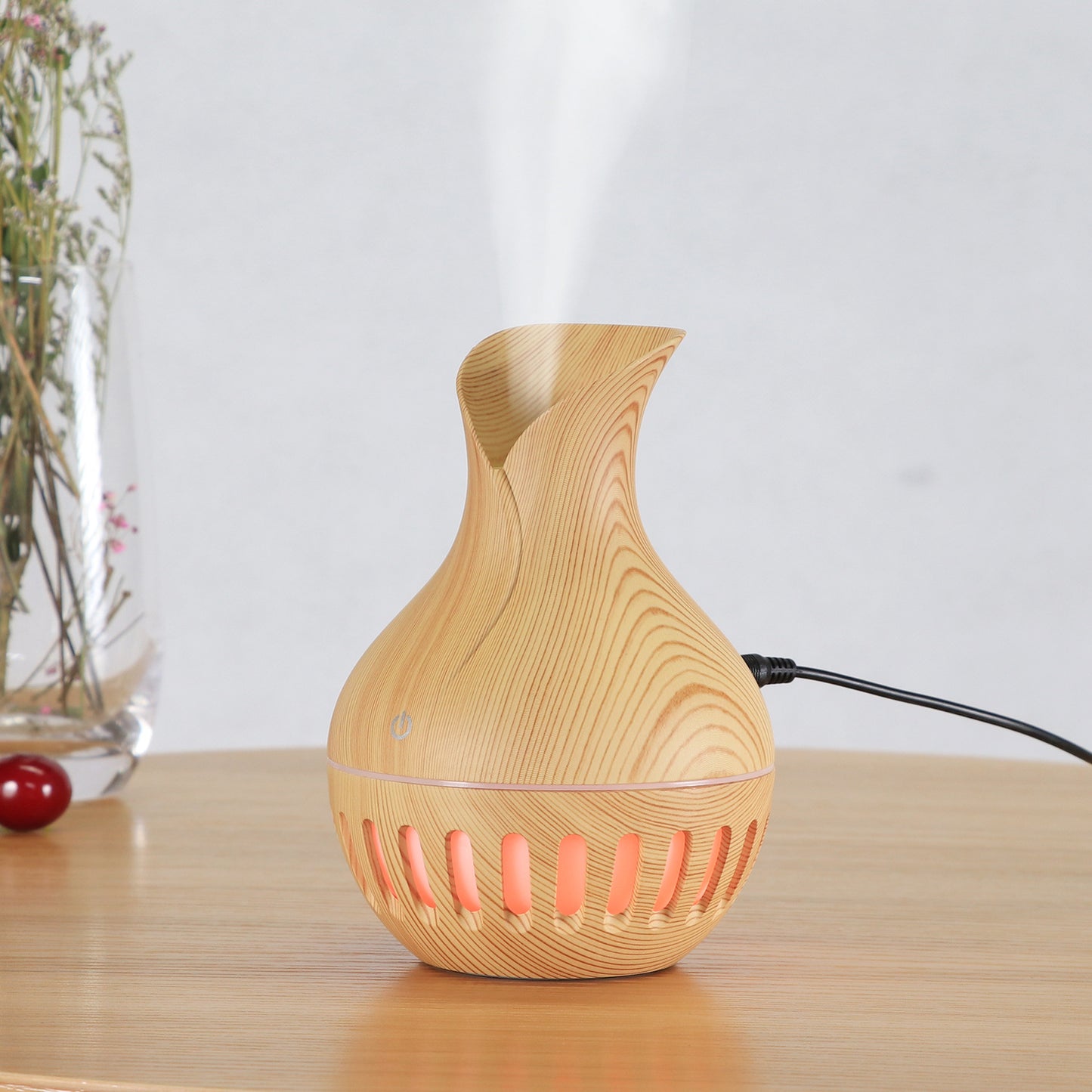 New Hollow Wooden Humidifier (USB)