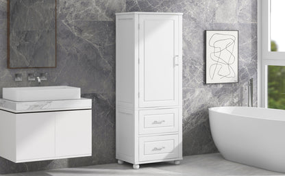 Large bathroom storage cabinet.