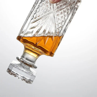 Décanteur de whisky en cristal, sans plomb, 750 ml