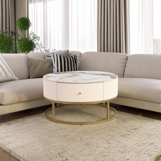 Round coffee table