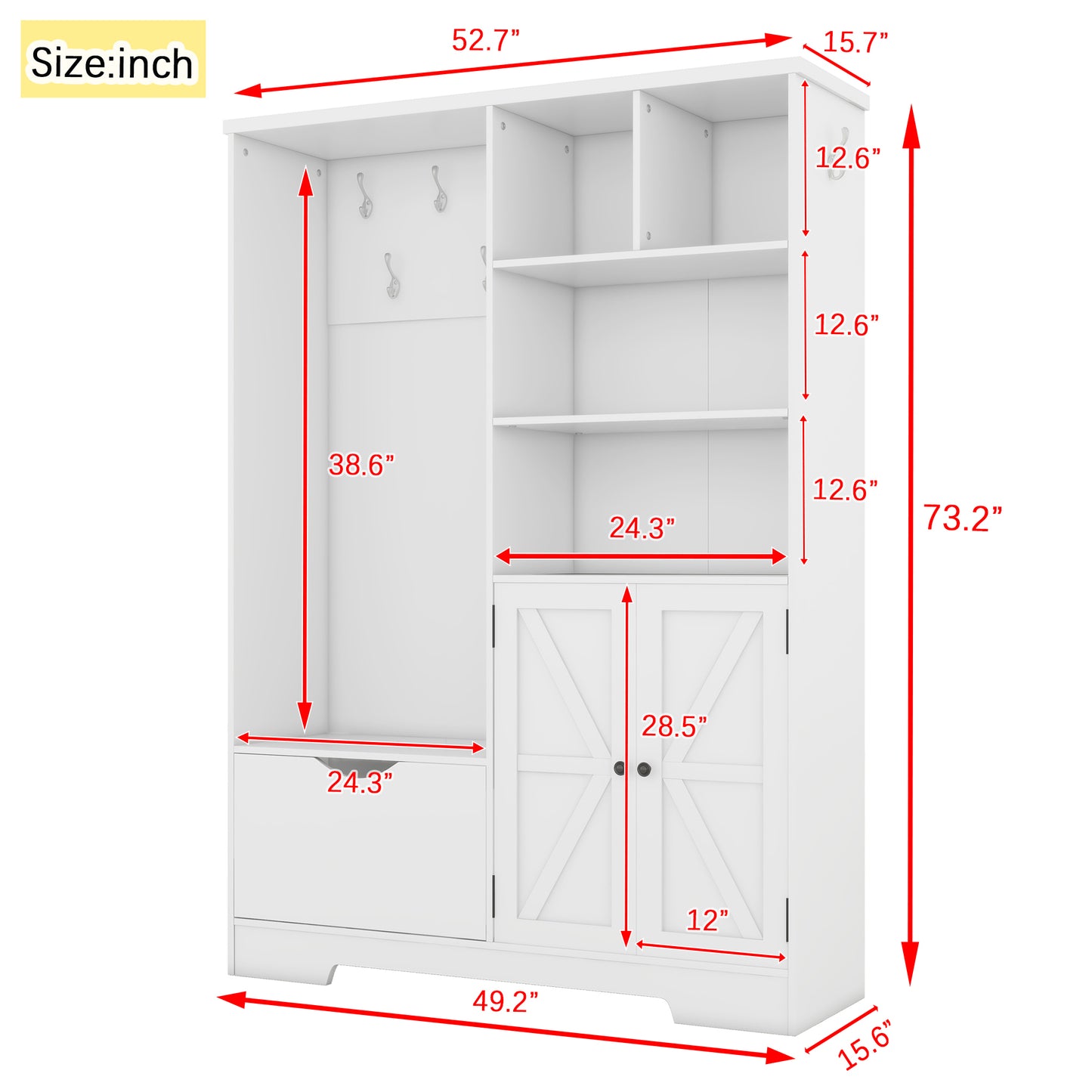 Shelving unit.