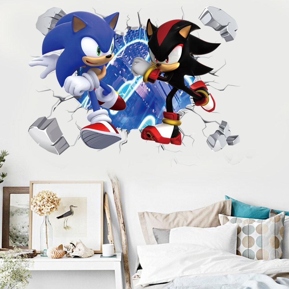 Autocollant mural (mario et sonic)