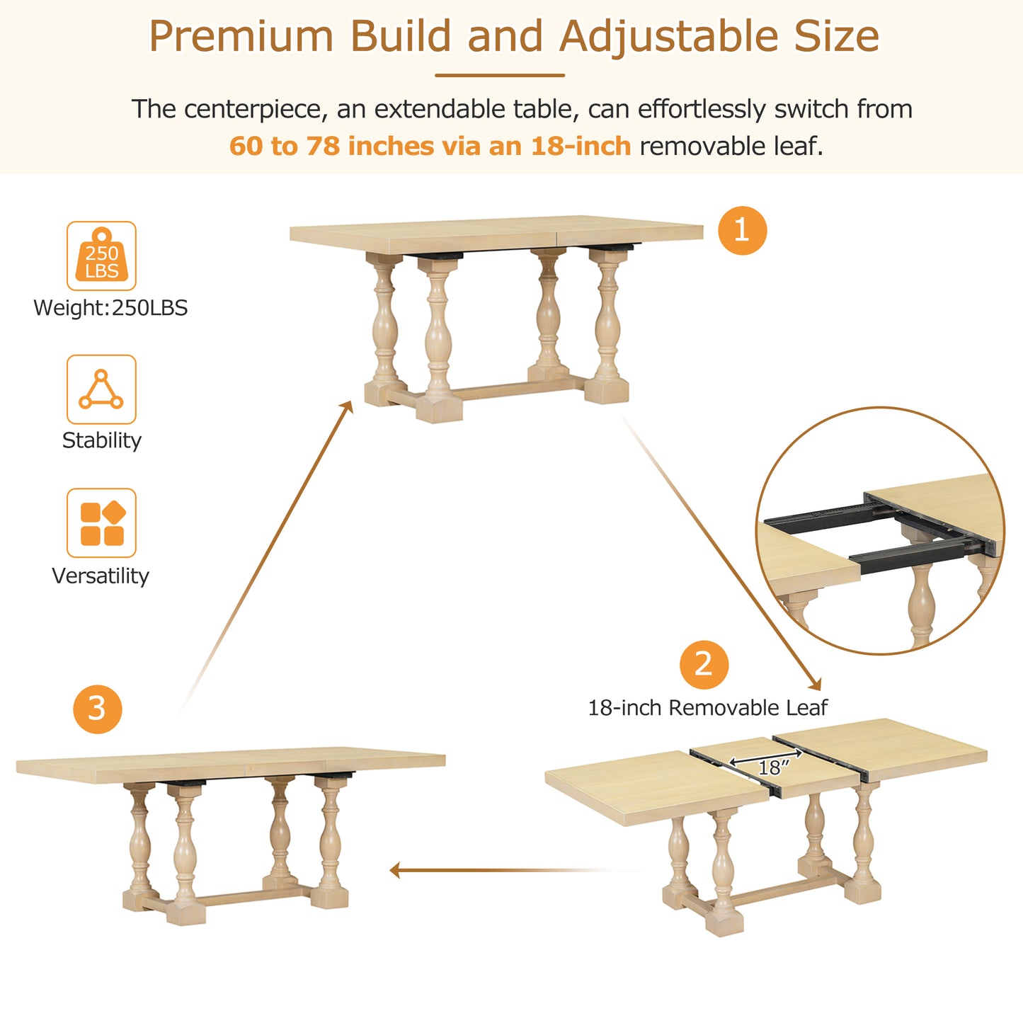 Dining table set (6 pieces)