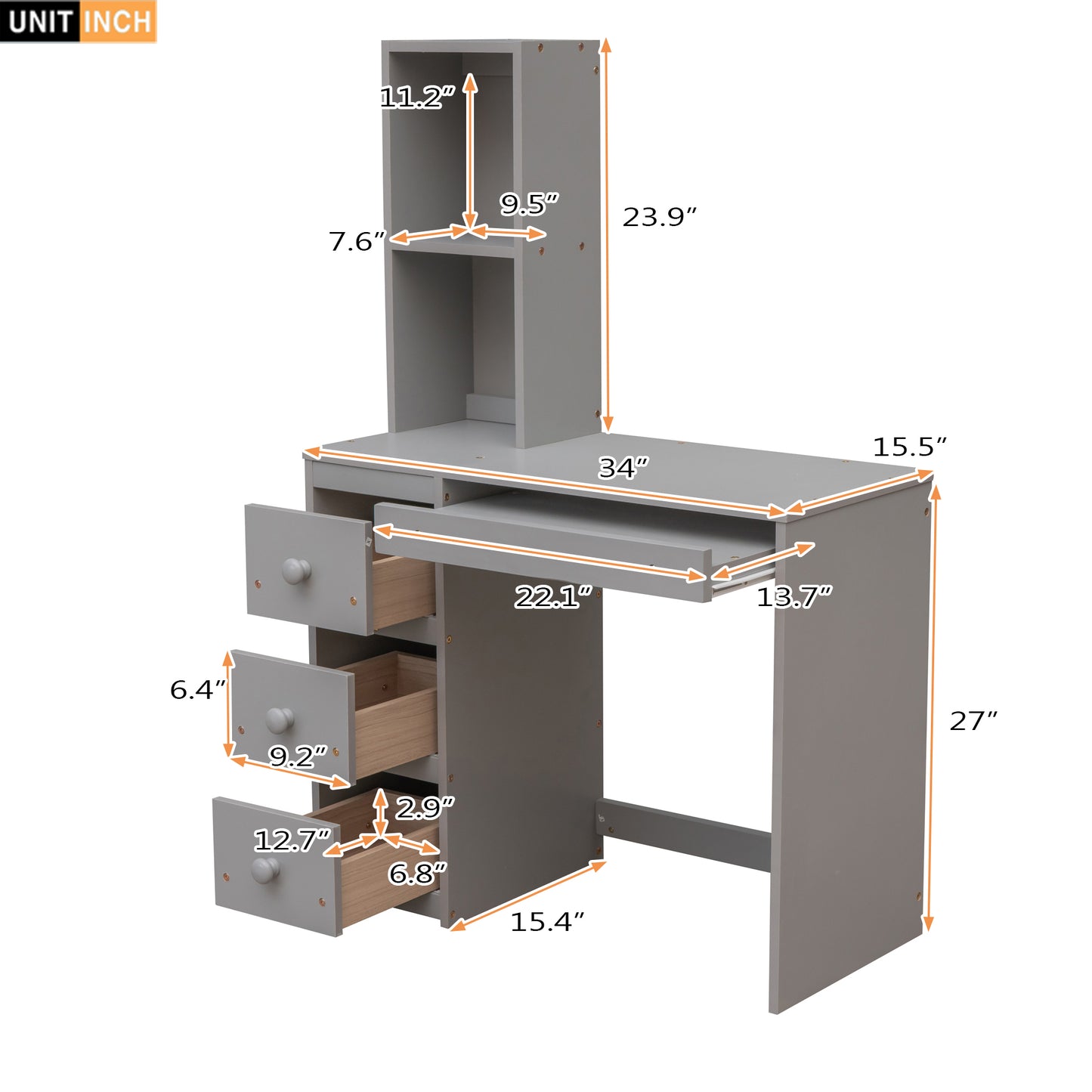 Lit loft double avec lit autonome, escalier de rangement + bureau.