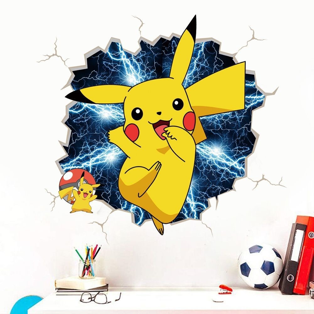 Autocollant mural 3D (Pokémon)