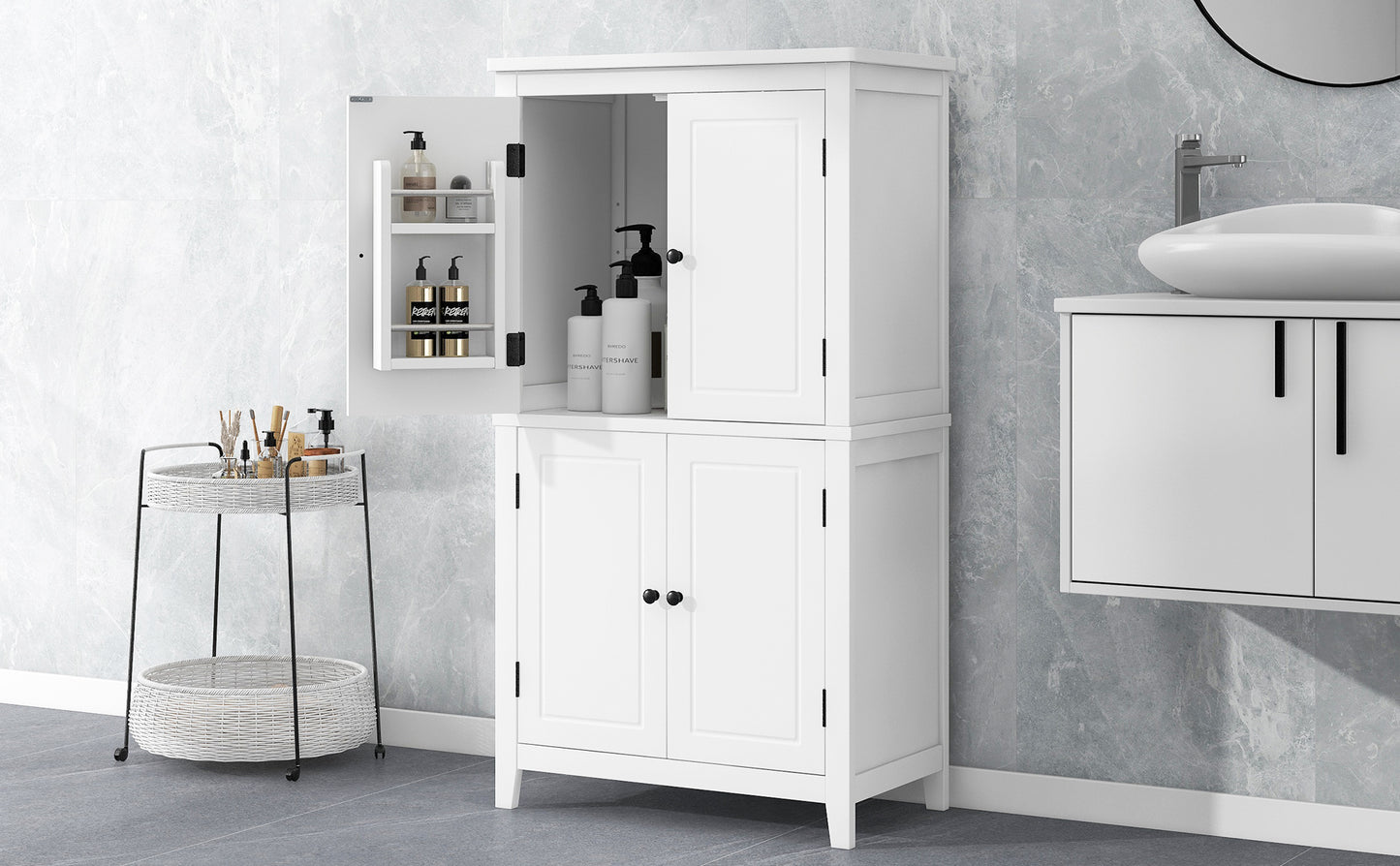 Salle de bain armoire de rangement de plancher