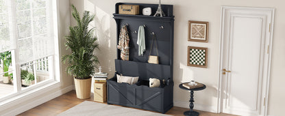 Entrance furniture with drawers and 5 hooks.