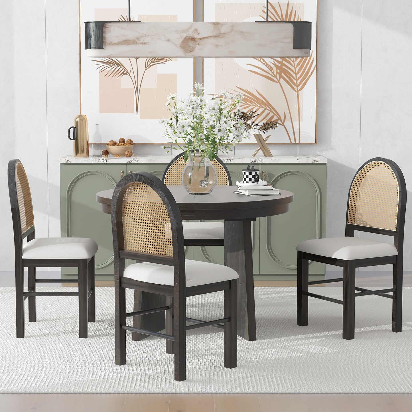 5 piece dining table set.